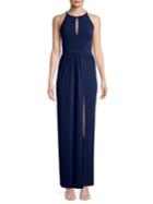 Michael Michael Kors Halter Leg Slit Maxi Dress