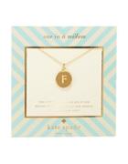 Kate Spade New York One In A Million Letter F Pendant Necklace