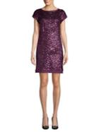 Vince Camuto Sequined Mini Shift Dress