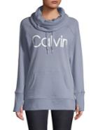 Calvin Klein Performance Cowl-neck Logo Sweatshirt