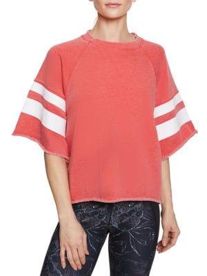 Betsey Johnson Oversized-sleeve French Terry Sweatshirt