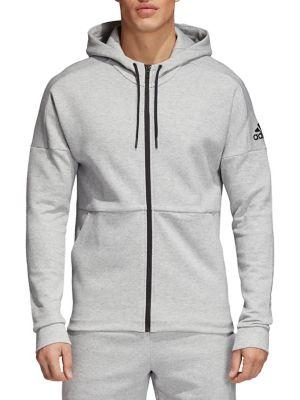 Adidas Heathered Stadium Zip Hoodie