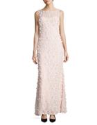 Karl Lagerfeld Embellished Floral Lace Gown