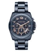 Michael Kors Brecken Ip Stainless Steel Bracelet Chronograph Watch