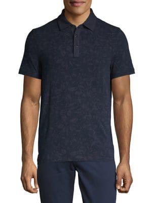 Michael Kors Tech Floral Short-sleeve Polo
