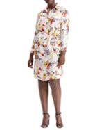 Lauren Ralph Lauren Plus Floral Twill Utility Dress