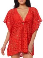 Jessica Simpson Lace Kimono Sleeve Tunic