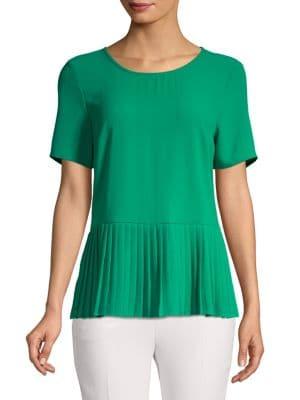 Lord & Taylor Pleat-hem Top
