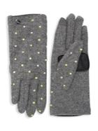 Echo Dotted Wool-blend Gloves