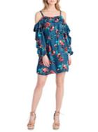 Jessica Simpson Floral Cold-shoulder Dress
