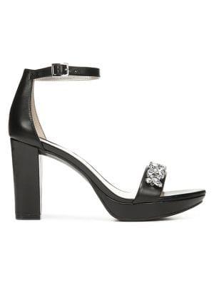 Naturalizer Cassano Ankle Strap Leather Heeled Sandals