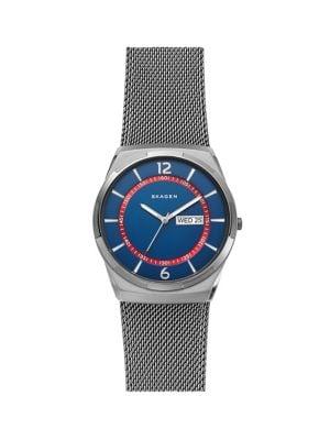 Skagen Melbye Stainless Steel Mesh Bracelet 3-hand Watch