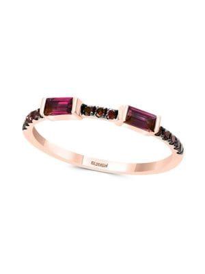 Effy 14k Rose Gold, Amethyst And Pink Sapphire Ring