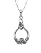 Lord & Taylor Claddagh Celtic Knot Pendant Necklace