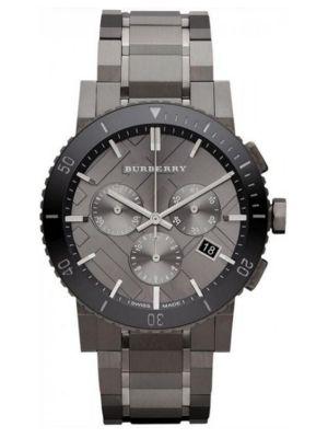 Burberry Grey Ip Stainless Steel Chronograph Watch