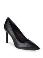 Calvin Klein Ronna Point Toe Leather Pumps