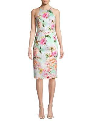 Black Halo Sea Montego Floral Sheath Dress