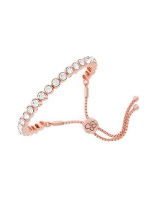 Jessica Simpson 2/25 Key Bracelet Crystal Slider Bracelet