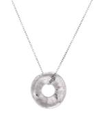 Lord & Taylor Sterling Silver Open Circle Necklace