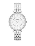 Fossil Ladies Jacqueline Stainless Steel And Crystal Watch