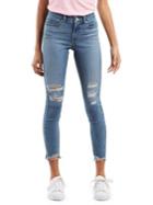 Levi's Mid-rise Distressed Skinny Jeans