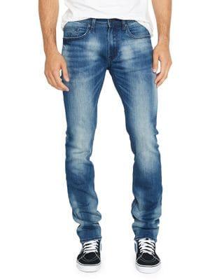 Buffalo David Bitton Ash Whiskered Mid-rise Jeans