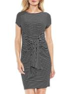 Vince Camuto Striped Tie Front T-shirt Dress