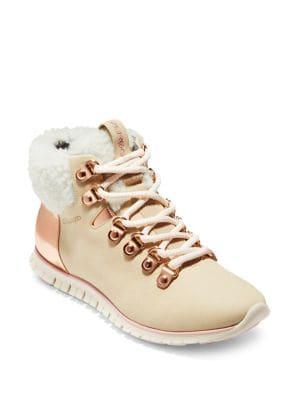 Cole Haan Zerogrand Shearling Hiker Booties