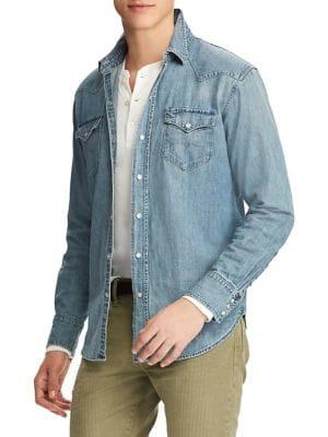 Polo Ralph Lauren Classic-fit Denim Button-down Shirt