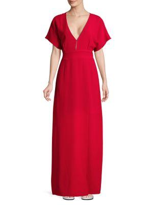 Wayf V-neck Dolman Sleeve Maxi Dress