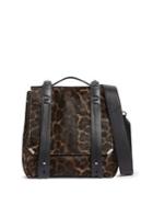 Allsaints Vincent Leopard-dot Calf Hair Backpack