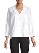 Donna Karan Ribbed-cuff Utility Shirt
