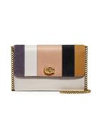 Coach Marlow Patchwork Stripes Leather & Suede Crossbody