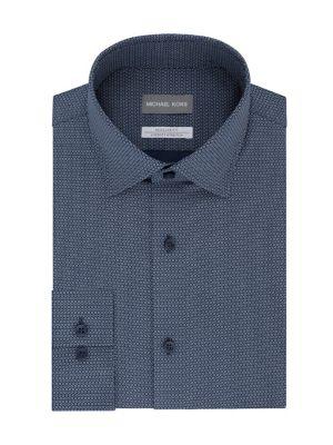 Michael Michael Kors Airsoft Stretch Regular-fit Printed Dress Shirt
