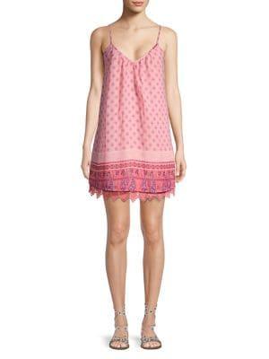 Design Lab Brick Printed Twofer Cami Dress