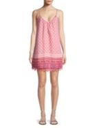 Design Lab Brick Printed Twofer Cami Dress