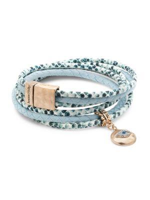 Lonna & Lilly Crystal Evil Eye Wrap Bracelet