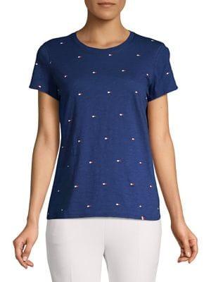 Tommy Hilfiger Performance Printed Cotton Top