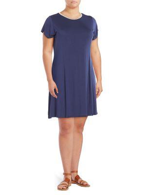 Michael Michael Kors Plus Cap Sleeve Shift Dress