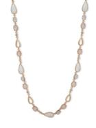Anne Klein Mother-of-pearl And Crystal Long Necklace