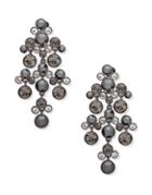 Givenchy Crystal Large Faceted Chandelier Earrings
