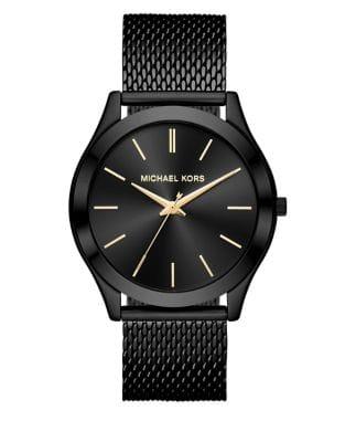 Michael Kors Slim Runway Ip Stainless Steel Bracelet Analog Watch
