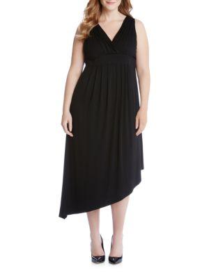 Karen Kane Plus Plus Asymmetrical Dress