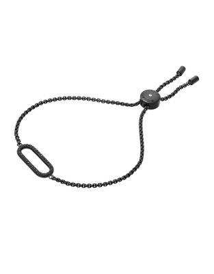Michael Kors Brilliance Crystal And Stainless Steel Slider Bracelet