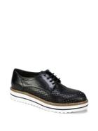 Summit By White Mountain Bria Leather Perforated Lace Up Oxford