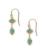 Chan Luu Turquoise & 18k Gold-plated Sterling Silver Drop Earrings