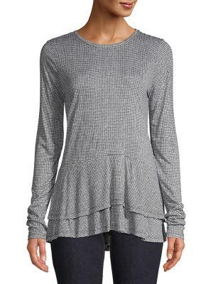 Michael Michael Kors Mini Tweed Houndstooth Top