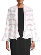 Tommy Bahama Marcella Striped Flared Jacket