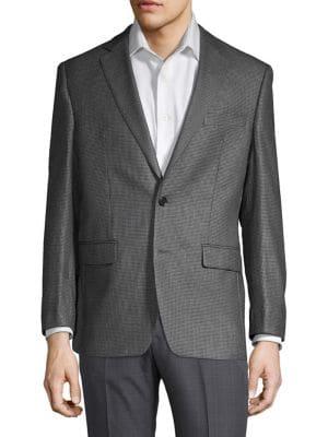Lauren Ralph Lauren Houndstooth Silk-wool Sportcoat