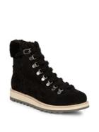 Kate Spade New York Maira Suede And Faux Fur Hiking Booties